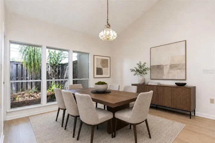 Virtually Staged Dining Room