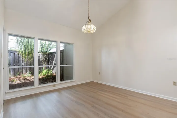 Dining room has tons of natural light!