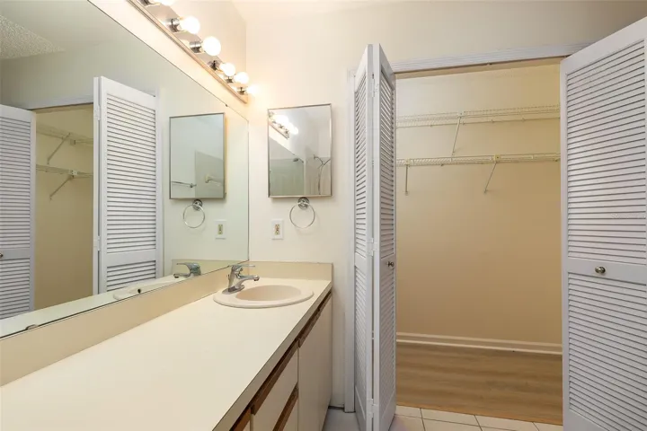 Walk-in Closet in Primary Bathroom.