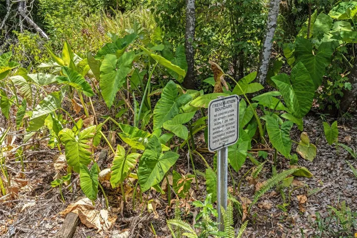 Back Yard Sign for Conservation Mitigation Area