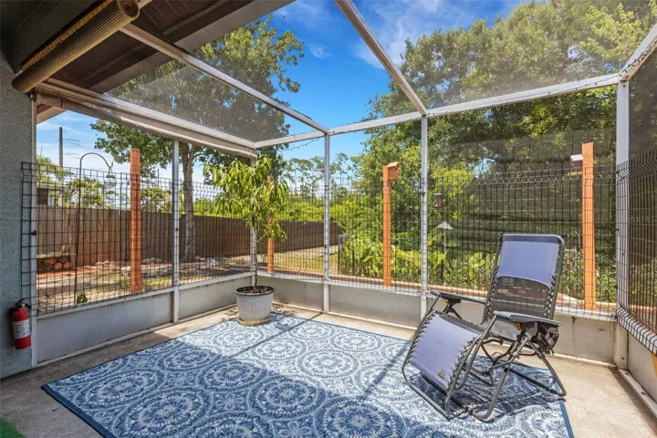Back Screened Lanai with View