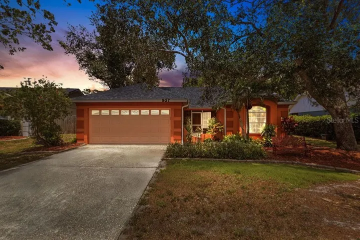 Twilight Photo of Front of House