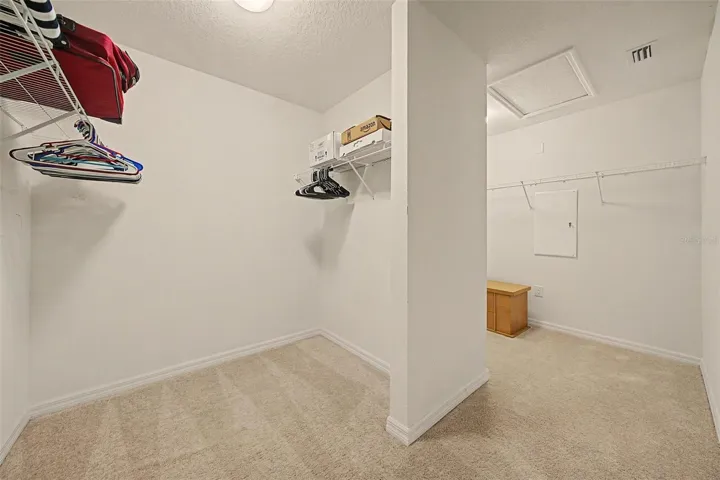 Sought-after oversized walk in primary closet