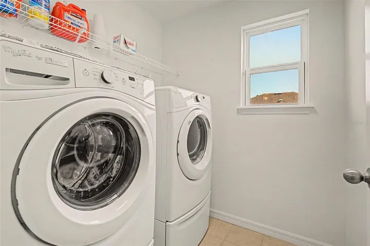 Walk in laundry room
