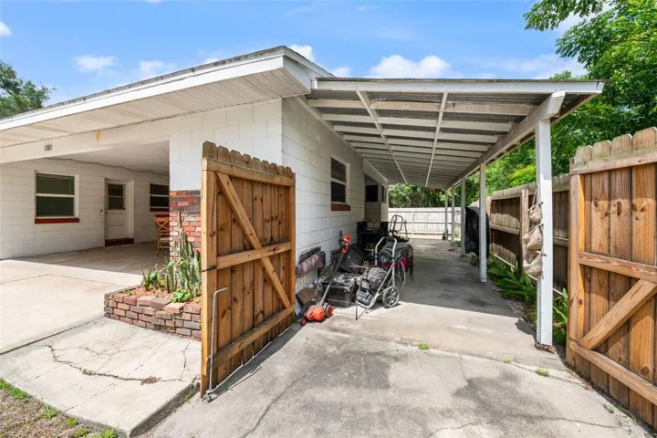 Unit 1 (3 Bedroom, 2 Bathroom Unit) - drive through gate to extra carport