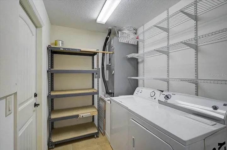Inside laundry room