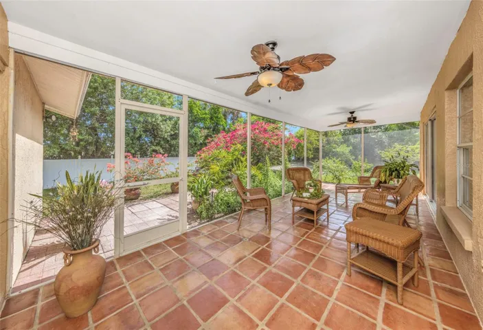 Screened lanai