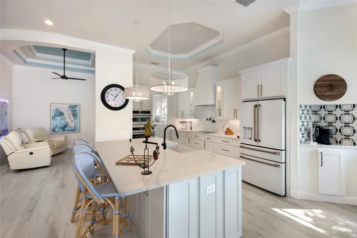Kitchen appointed with cafe appliances