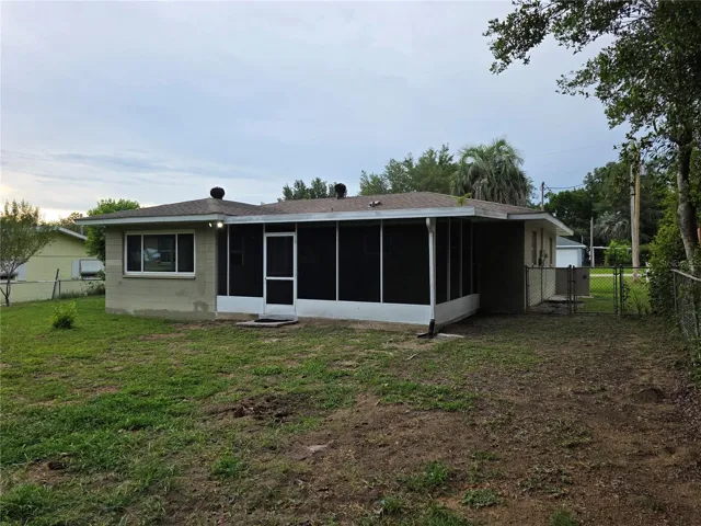 Rear of home