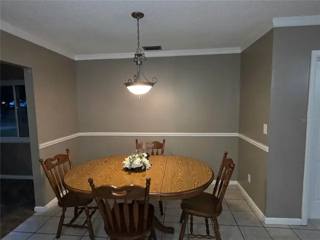 Dining area just off kitchen