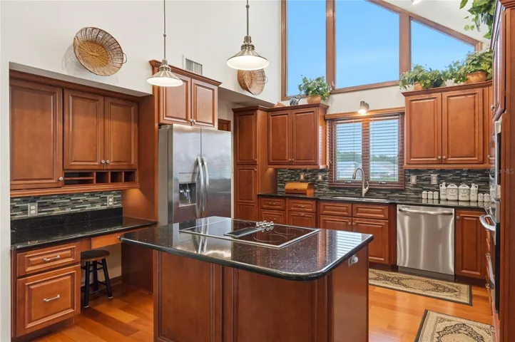 Island with Cooktop