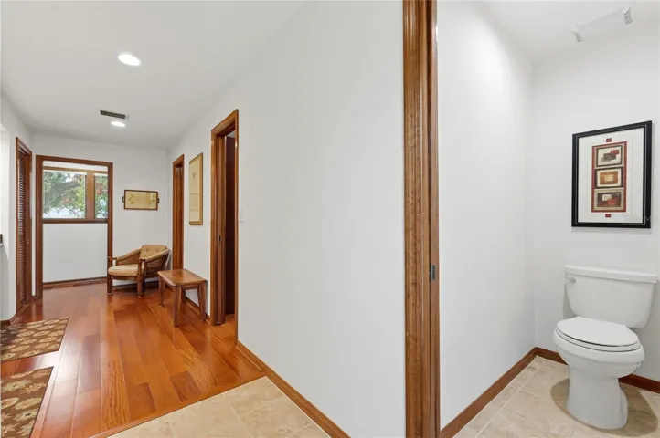 Separate Commode Room with Pocket Door