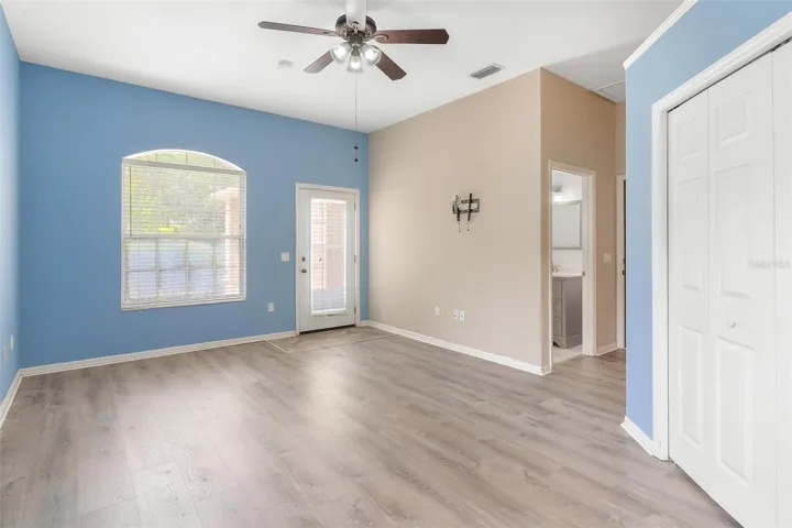 Primary Suite #2 features private entry,  wet bar, and built in storage.