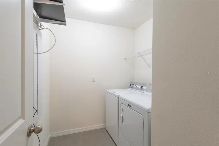 Upstairs laundry room