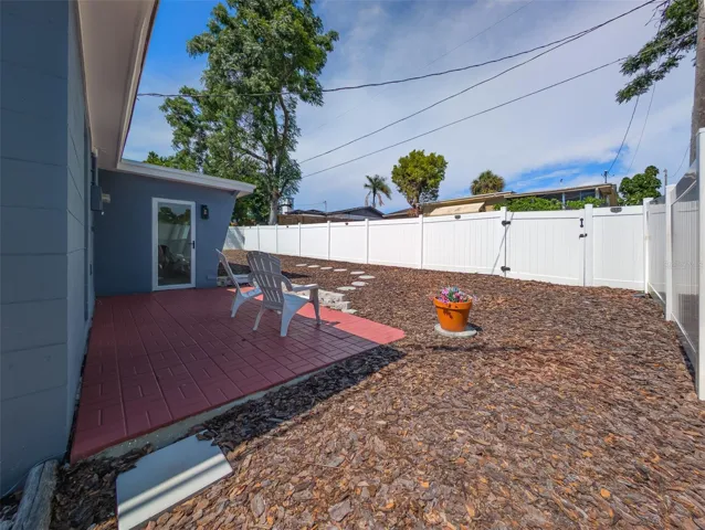 Zeriscaped back yard
