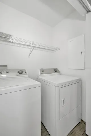 Laundry closet upstairs