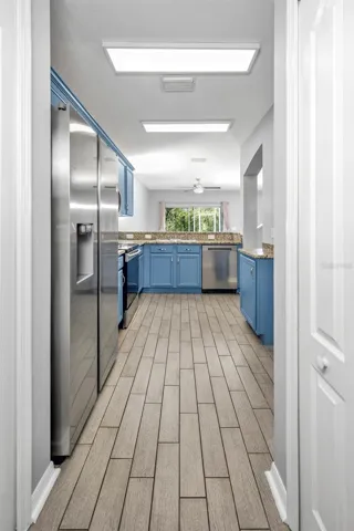 Kitchen with 2 pantry closets