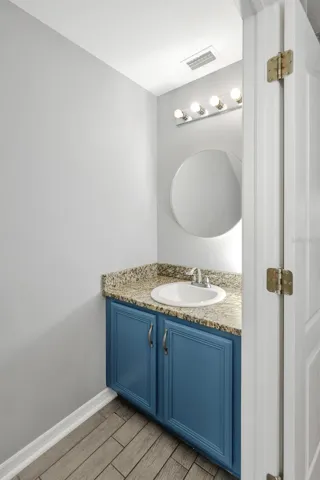 1/2 bathroom downstairs