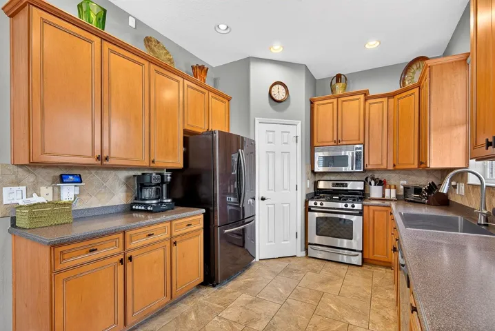 Beautiful Kitchen with New sink and touchless faucet