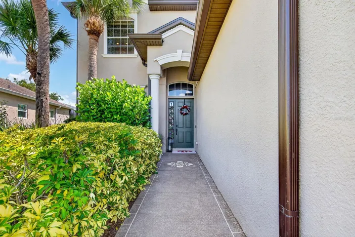 Entry walkway into home