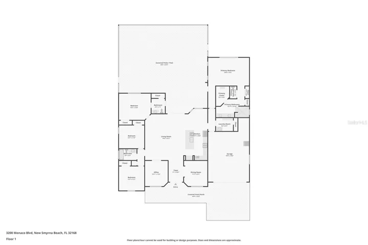 FLOOR PLAN W/APPROX MEASUREMENTS