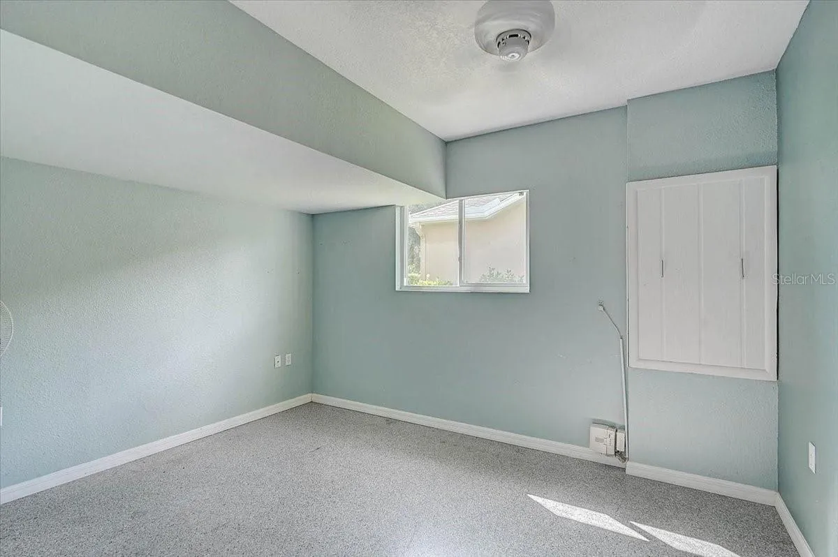 Built in office in the garage
