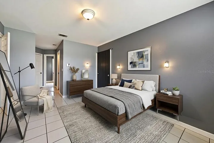 Virtual staged primary suite