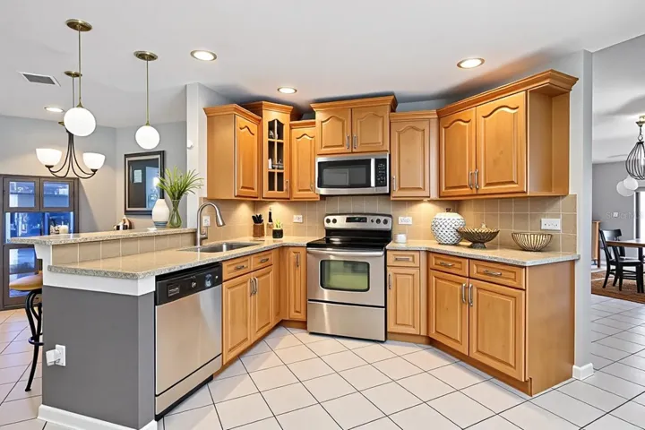 Virtual staged kitchen
