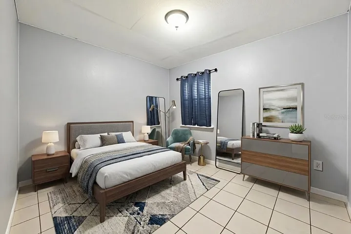 Virtual staged bedroom 2