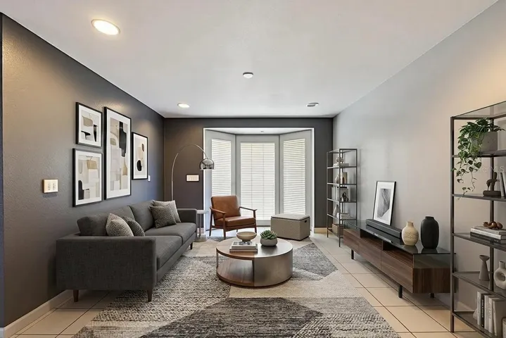 virtual staged formal living room