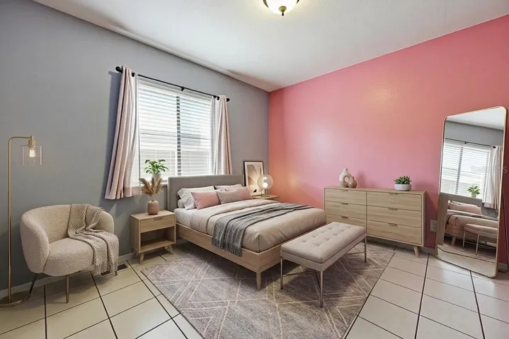 Virtual staged bedroom 3
