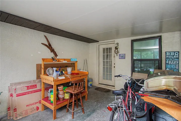 Entry into familyrm off back porch