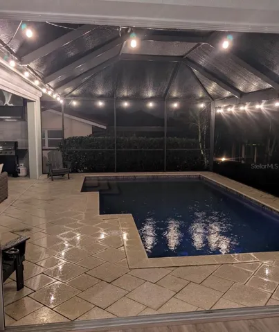 Pool Evening lights