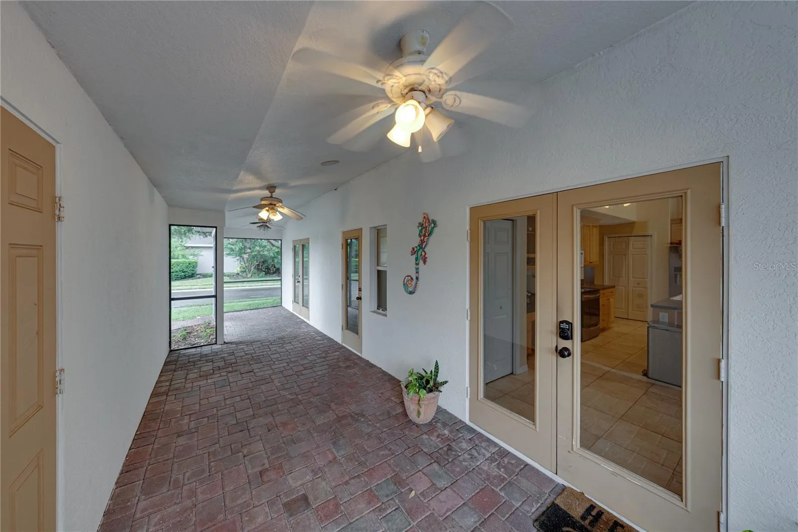 Breezeway between home and detached garage