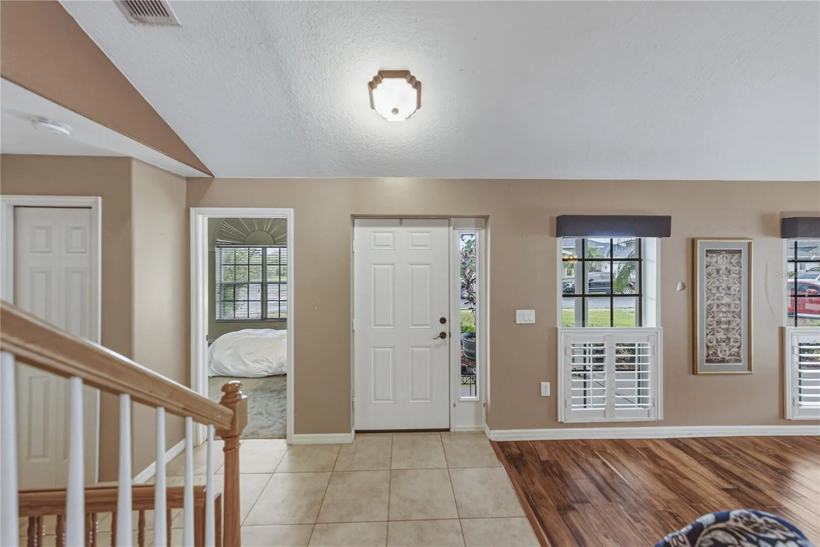 View looking back at front door