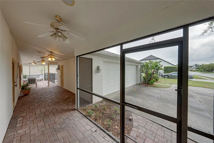 Breezeway between home and detached garage