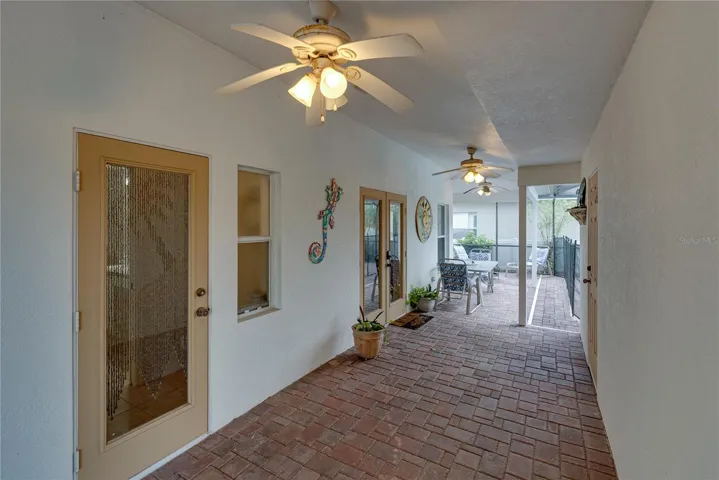 Breezeway between home and detached garage