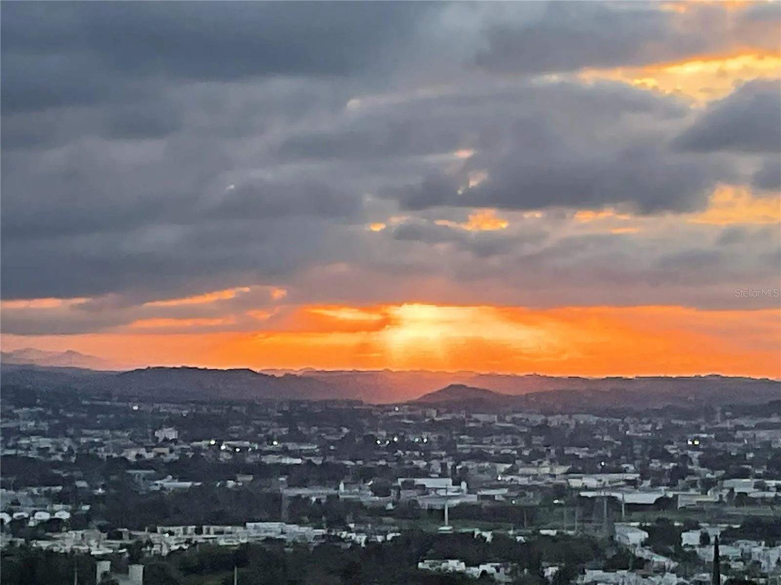 Sunset at terrace