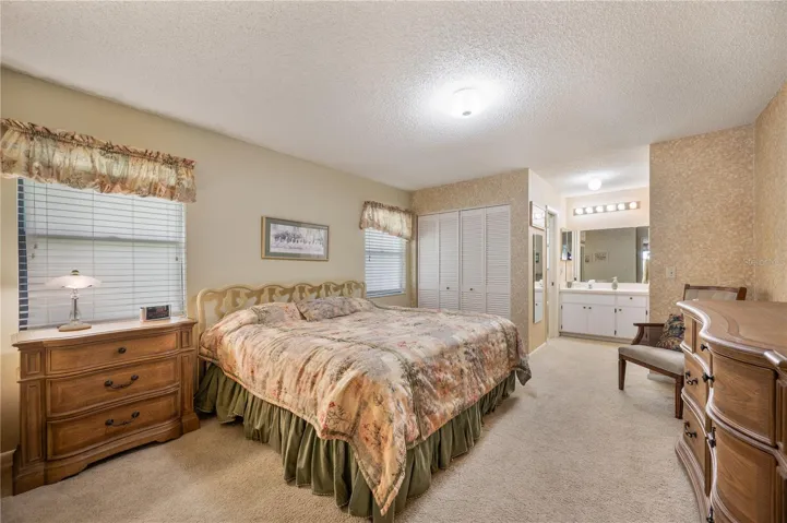 Primary bedroom with two built in closets