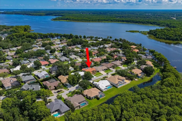 Premium Lot with distant views of LAKE TARPON