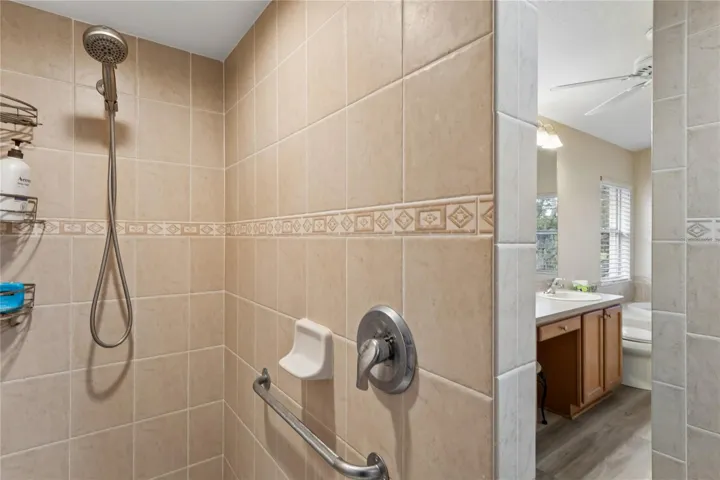 Separate shower