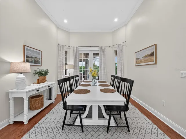 Dining room with access to the pool lanai