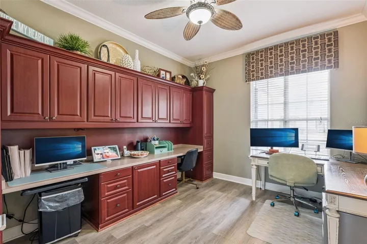 Dedicated office (add a closet for a 4th bedroom)