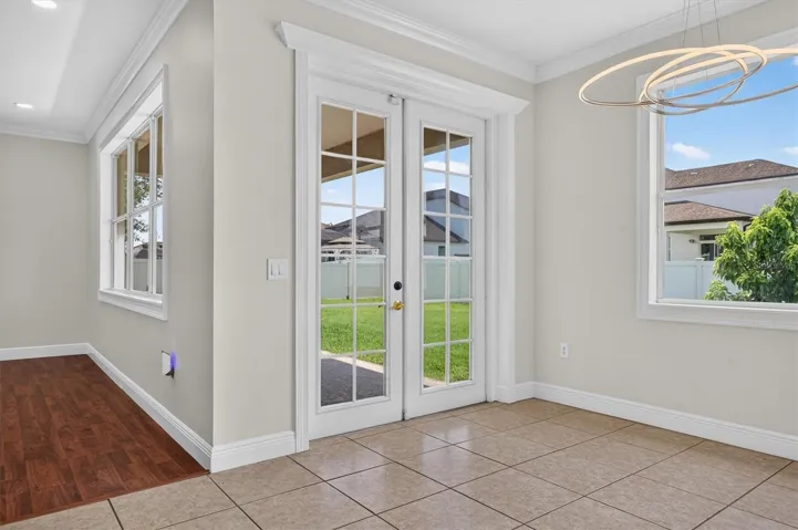 Leading to backyard
