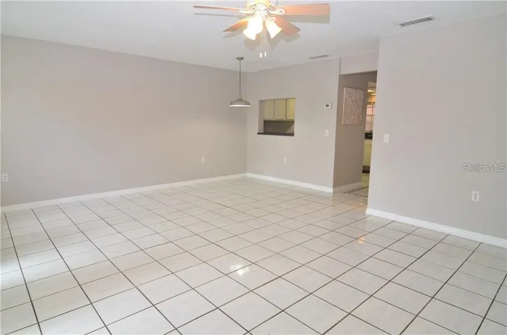 Kitchen open to Living Area