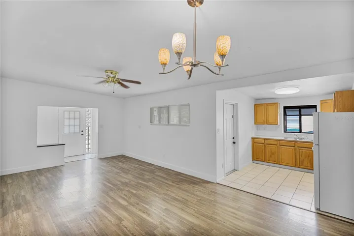 Living Room with View of Kitchen