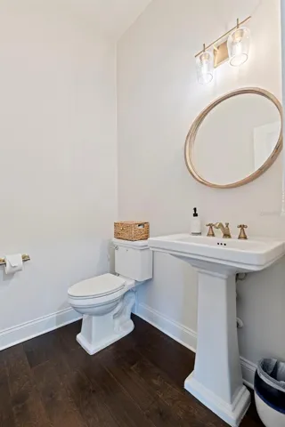 Second floor half bath