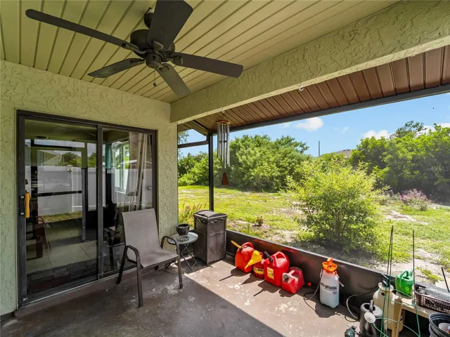 Rear Lanai overlooking private back yard