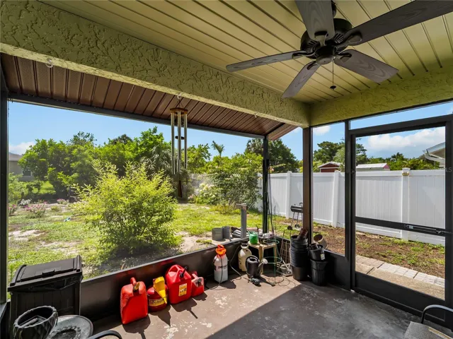 Rear Lanai overlooking private back yard