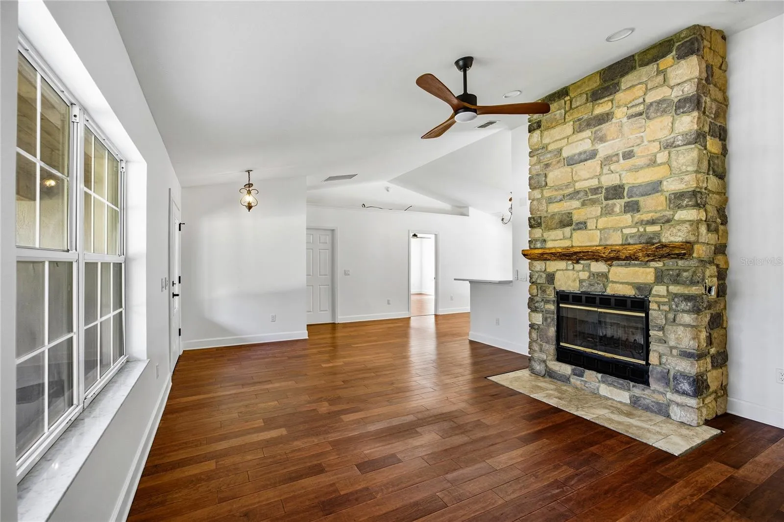Stone Fireplace